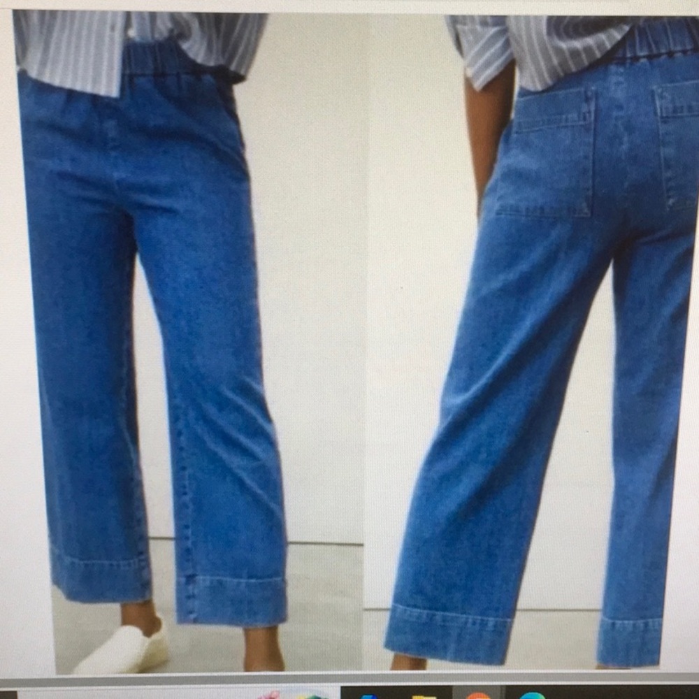 EVERLANE/“THE EASY JEAN”WIDE LEG ORGANIC COTTON DENIM JEAN